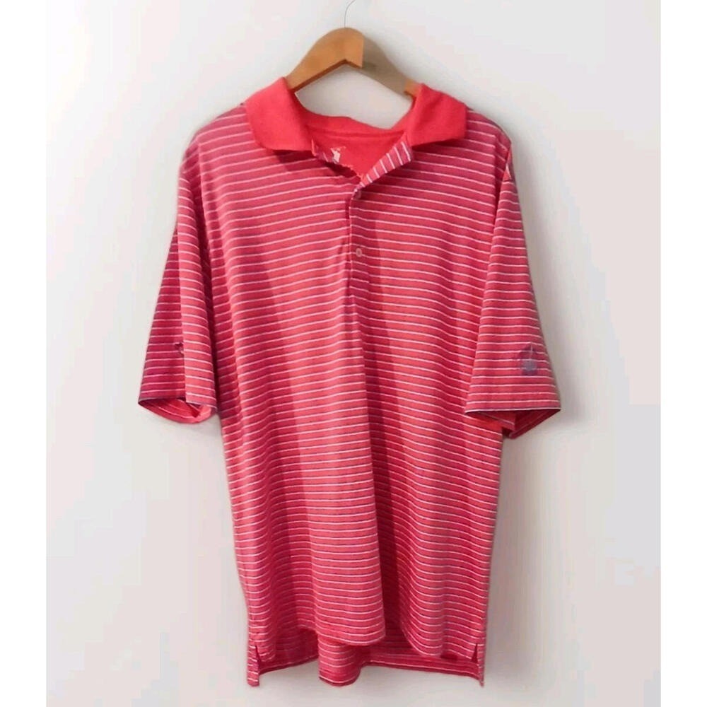 Fairway Greene Mens XL Golf Polo Shirt Pink Performance Stretch Moisture Wicking - Picture 3 of 6